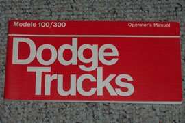 1973 Dodge Power Wagon Owner's Manual