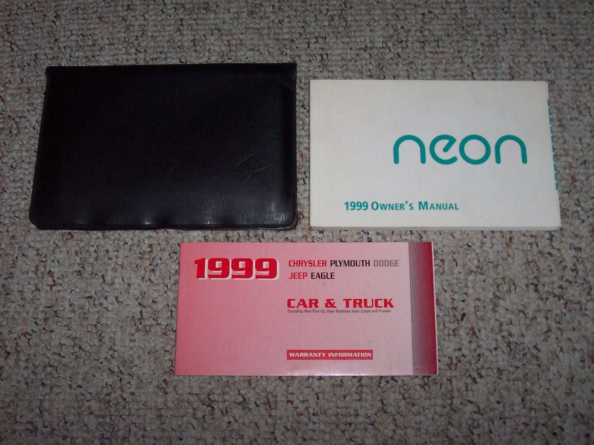 1999 Dodge Neon Owner's Manual Set 1999 Dodge Neon Owner's Manual Set