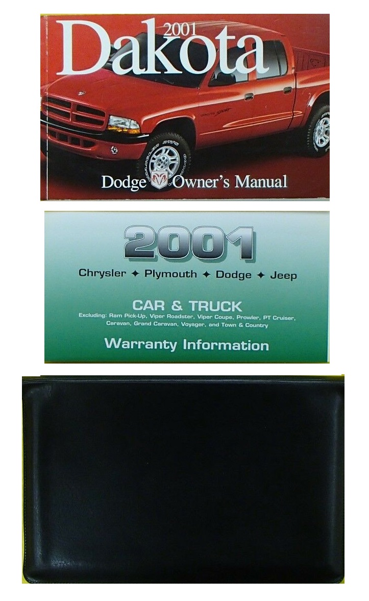 2001 Dodge Dakota Owner's Operator Manual User Guide Set