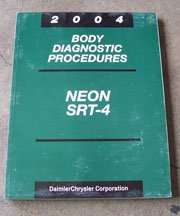 2004 Dodge Neon SRT-4 Body Diagnostic Procedures Manual