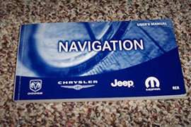 2008 Dodge Caravan & Grand Caravan Navigation Owner's Operator Manual User Guide 2008 Dodge Caravan & Grand Caravan Navigation Owner's Operator Manual User Guide