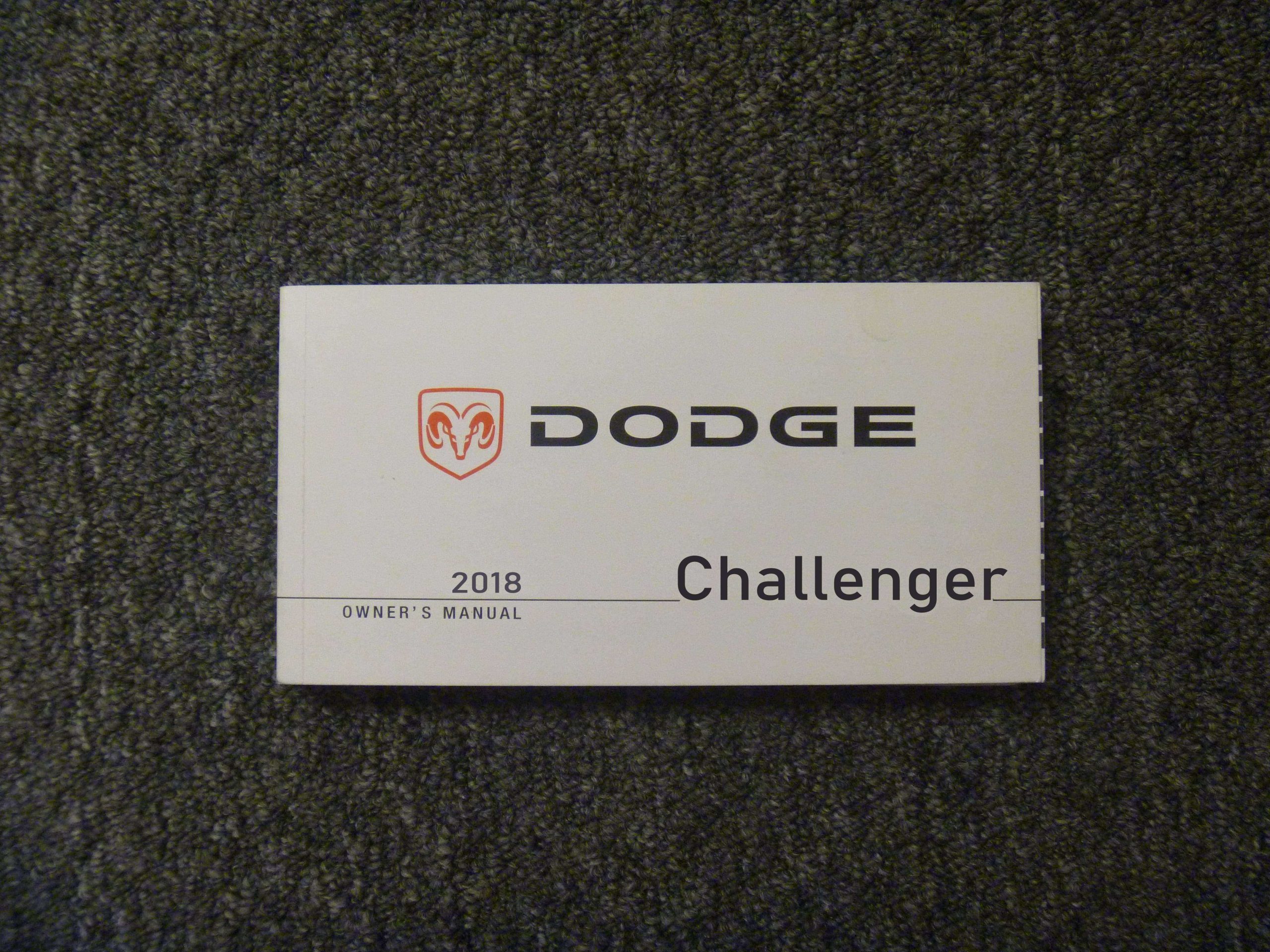 2018 Dodge Challenger Owner's Operator Manual User Guide 2018 Dodge Challenger Owner's Operator Manual User Guide